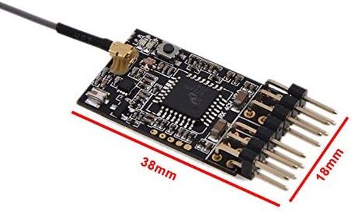 AGRRC 2.4G 4CH FASST Compatible RC Receiver for Fixed Wing Aircraft RC Remote Receiver (RFSS04F)
