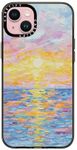 CASETiFY Compact iPhone 15 Plus Case [2X Military Grade Drop Tested / 4ft Drop Protection] - Frosted Sunset - Clear Black