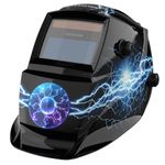 YESWELDER True Colour 92.5x42.5mm Welding Mask, Solar Powered Auto Darkening Welding Helmet, Wide Shade 4/9-13 Weld Helmet Hood for TIG MIG ARC