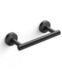 FORIOUS Black Toilet Paper Holder - Bathroom Toilet Paper Holder Wall Mount, Double Pivoting Toilet Paper Holder, Matte Black SUS304 Stainless Steel Toilet Paper Holder for Bathroom, Kitchen