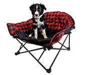 Kuma Lazy Dog Bed RED Plaid