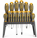 INGCO Tools Kit 18Pcs Screwdriver and Precision Screwdriver Set HKSD1828