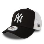 New Era New York Yankees MLB Clean Black White 9Forty A-Frame Adjustable Trucker Cap for Kids