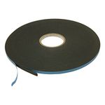 JVCC Window Glazing Tape [Double-Sided, Closed Cell] (DC-WGT-01): 3/8 in. x 75 ft. x 1/8 in. Thick (Black)