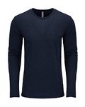 Next Level mens Tri-Blend Long-Sleeve Crew Tee (6071) - Vintage Navy 6071 XS