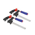 WORKPRO 300 mm Bar Clamps Set, 2-Pack Heavy Duty F Clamps, Quick-Release Woodworking Clamp, Ideal for Woodworker Metalworker, Carpenters Hobbyist, Max 272 kg Load Limit