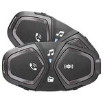 Interphone INTERPHOACTIVETP Motorcycle Headset, Black, Duoble Unit, Pre-Paired