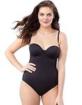 Maidenform Women's Convertible Body Shaper with Built-In Bra & Anti-Static Shapewear DMS108, Black, 36B