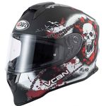 VCAN V151 Reaper Full Face Motorcycle Crash Helmet ACU Gold / ECE Approved Urban City Scooter Touring Racing Protective Head Gear Pinlock Ready Motorbike Skull Helmet (M)