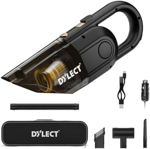 Dylect Cordless Vacuum Cleaner for Car&Home|3X Powerful Suction,16000Pa|Dual Mode-Wireless,Wired|6000Mah Battery|Bldc Technology||Washable Stainless Steel Hepa Filter|Copper Winding,0.5 Liter