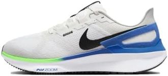 Nike Men's Air Zoom Structure 25 Road Running Shoe, White/Black/Platinum Tint/Star, 10 UK