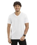 Men's White V Neck T Shirts