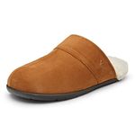 Vionic Bridges Alfons Men's Slipper Supportive Walking Shoes for Heel Pain, Plantar Fasciitis with Orthotic Insole Arch Support Medium Fit Toffee UK 12