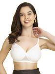 Clovia Women's Padded Non Wired Bra (BR1479P18-34D_White_34 D)