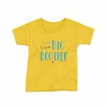 Reality Glitch Awesome Big Brother Kids T-Shirt Boys Gift (9-11 Years, Yellow)