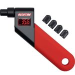 Accutire MS-4021R Digital Tire Pressure Gauge with 4 Valve Caps, 5-150psi (psi, bar, kPa, kg/cm2)