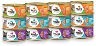 Nulo Freestyle Cat and Kitten Minced Wet Canned Food, Premium All Natural Grain-Free Shredded Wet Cat Food, Protein-Rich with Omega 6 and 3 Fatty Acids to Support Skin Health and Soft Fur