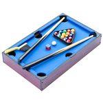 IFOYO Mini Table Top Pool, Billiards Table with 15 Colored Balls, 1 Cue Ball, 1 Brush, 2 Pool Sticks & Racking Triangle Portable and Fun for The Whole Family by Play