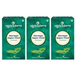 roots & stems Moringa Tea Super Foods| Instant Premix Extract Powder with Probiotic Herbal Tea | For Blood Sugar, Liver Detox, Healthy Heart | 60g (3gx20 Sachets) Pack of 3