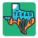 Giftcart Texas Fridge Magnet Collection 9 x 9 cm (Texas Souvenir)