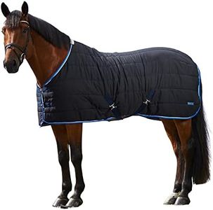 HORZE Glasgow Anti-Slip Stable Horse Blanket (100g Fill) - Dark Blue - 81 in