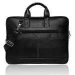 Bagneeds® Men's Black Synthetic Leather Best Laptop Messenger Bag for Men and Women