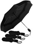 Repel Windproof Travel Umbrella - Compact & Withstands Winds up to 100MPH, Strongest Premium Auto Folding Umbrella for Rain and Sun - Durable, Light & Portable for Women & Men, Fits Backpack & Cars