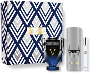 Rabanne Invictus Victory Elixir Gift Set for Men - Discover Long Lasting Amber Woody Spicy Parfum Intense Fragrance + Deodorant Spray + Eau de Toilette Travel Spray - Father's Day, 3 Piece