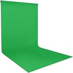 LS PhotoStudio 10 x 20 ft. (W x H) Green Backdrop Screen for Chromakey Background, Premium High Density > 150GSM Grade A+ Synthetic Material, Sharp Clean Edge True Chromakey Color, LNAPL20G