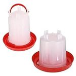 2Pcs Farm Poultry Water Feeder Chic