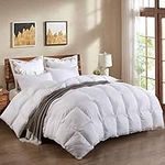 Duck Feather Down Duvet [Single] Quilt 13.5 Tog Luxury Comforter Deluxe Duvet, Best Hotel Quality, Super Soft, Warm and Cosy, Anti Allergy, Computer Quilted Self piping (S)