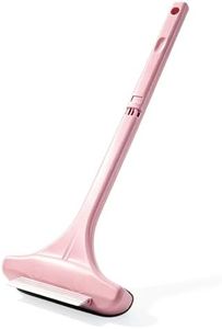 2-in-1 Window Screen Cleaning Brush & Wiper, Multifunctional Cleaning Brush, Double Sided Wet & Dry Dual Use for Patio, Door, Porch Screens (Pink)