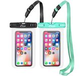 AiRunTech Waterproof Case, 2Pack IPX8 Waterproof Phone Pouch, Dustproof Dry Bag for iPhone Xs/XS Max/XR/X/8/8 Plus/7/7 Plus/6/6s, Samsung Galaxy S9/S8/S7 Google Pixel and All Devices Up to 8.5 Inches