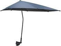 G4Free Adjustable Beach Umbrella XL with Universal Clamp Shaft for Chair, Golf Cart, Stroller, Bleacher, Patio (Dark Blue)