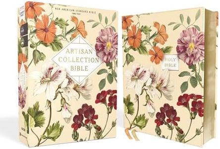 NASB Artisan Collection Bible, Red Letter Edition, 1995 Text, Comfort Print [Almond Floral]