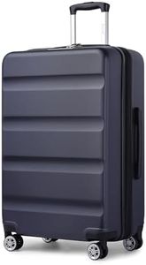 Kono 28-Inch Large Luggage Suitcase | TSA Lock | Expandable Hard Shell with 4 Dual Spinner Wheels | Lightweight & Durable Travel Suitcase (Navy,75x47.5x29.5cm)