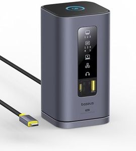 Baseus Docking Station USB C, Spacemate 11 in 1, [Displaylink per MacOS], 3 Monitor 4K, 10Gbps USB-C/A, PD 100W, Ethernet, Audio, per M1/M2/M3 e Win