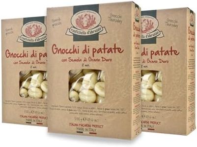 Rustichella d'Abruzzo Potato Gnocchi (Pack of 3), 500g Traditional Italian Dumplings - Soft, Pillowy Texture - Cooks in Just 2 Minutes - Perfect for Hearty Sauces