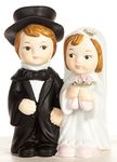 Small Groom Holding Bride Traditional Cake Topper Figurine by Wedding Collectibles