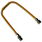 LASCO 10-1205 Flexible Coated Gas Appliance Supply Line, 24-Inch, 3/8-Inch OD Connector with 1/2-Inch MIP X 1/2-Inch FIP Fittings