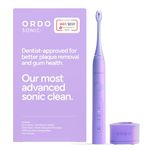 Ordo Sonic+ Electric Toothbrush for Adults, Advanced Tech, 4 Brushing Modes, Fast Rechargeable, Sonic Toothbrushes Over 4 Weeks Battery Life, Silicone Polishing Element, USB Charger, Pearl Violet