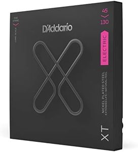 D'Addario XT Coated Bass Strings - Electric Bass Guitar Strings - 5-String, Long Scale, 45-130