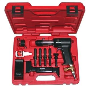 Wicks Aircraft 737-3X Rivet Gun Kit, 3X Pneumatic Rivet Gun Kit for Solid Rivets, Includes Bucking Bars and Rivet Sets.