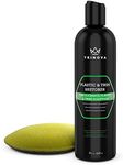 TriNova Plastic & Trim Restorer - Shines & Darkens Worn Out Plastic, Vinyl & Rubber Surfaces - Protects Cars & Motorcycles from Rain, Salt & Dirt - Prevent Fading - 8 OZ