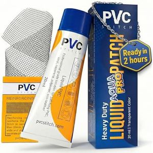 AquaPro Liquid Patch Waterproof Repair Kit for PVC Inflatable Boats, Rafts, ISUPs, Paddle Boards, above Ground Pools, Hot Tubs, and Underwater Gear | Sealer +Cord |