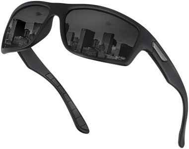 OJIRRU Lunettes de soleil homme polarisées Lunettes de sport UV400 Lunette polarisante peche pour hommes femmes cyclisme course golf