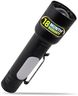 IBELL FL8375S Rechargeable Torch, Powerbank Function, Aircraft Aluminum Body, Telescopic Zoom, Water Resistant Flashlight with Multiple Light Modes (Black) LED