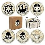 Star War Coasters for Drinks,6 PCS 