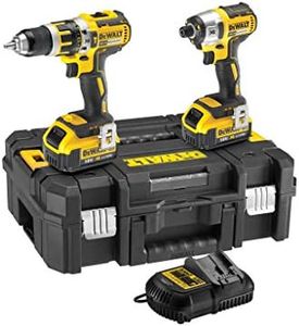Dewalt DCK259M2T 18 V XR Li-Ion Brushless Combi Drill and Impact Driver Twin Pack