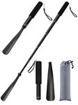 TriPro Shoe Horn Long Handle -15"-37" Telescopic Metal Shoe Horn Adjustable Length, Aluminum Alloy, Portable Long Handled Shoe Horn, Long Shoe Horn For Seniors Men Women Kids